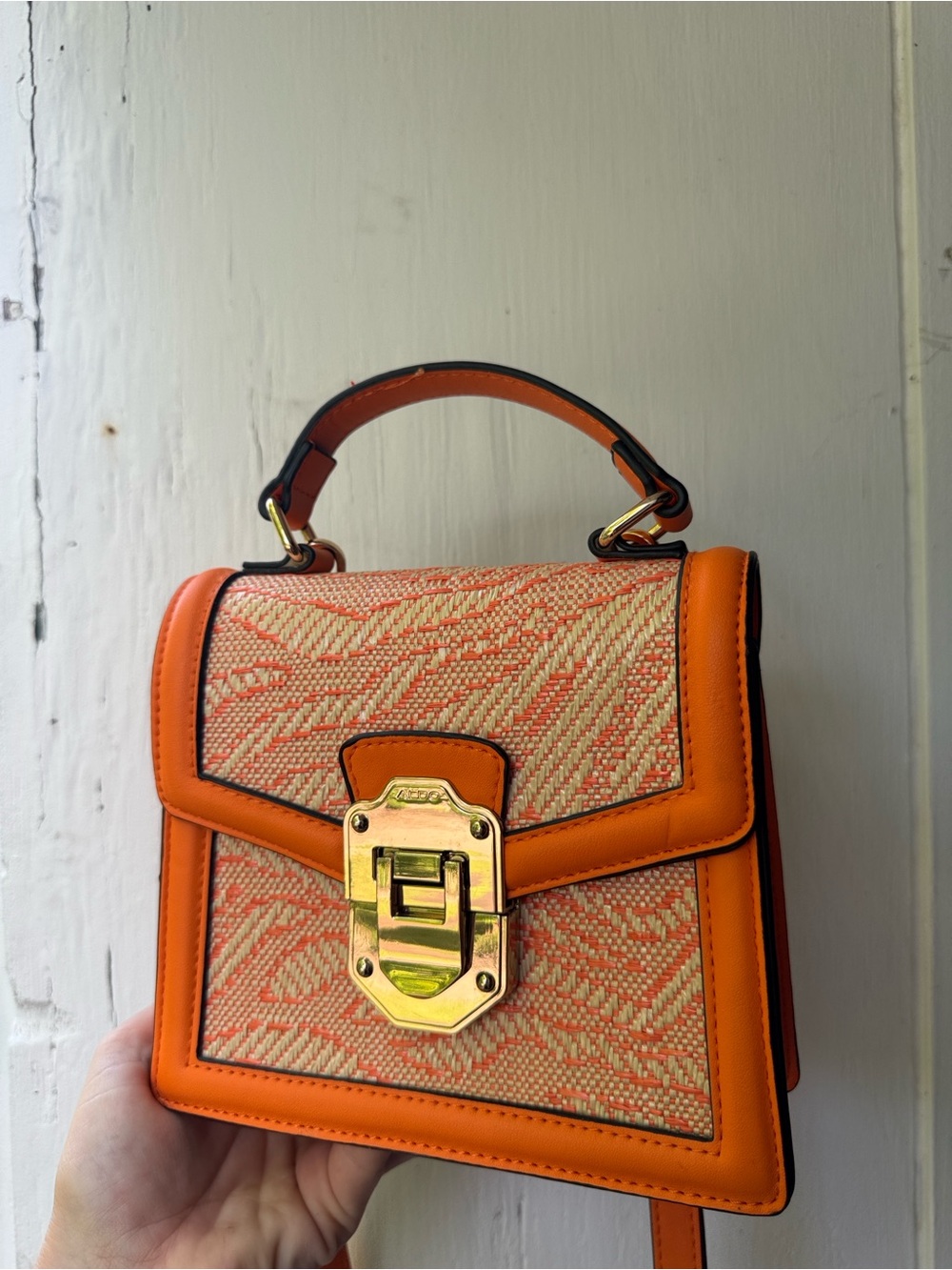 Aldo Bag- Gold Hardware- Top Handle Cross-Body